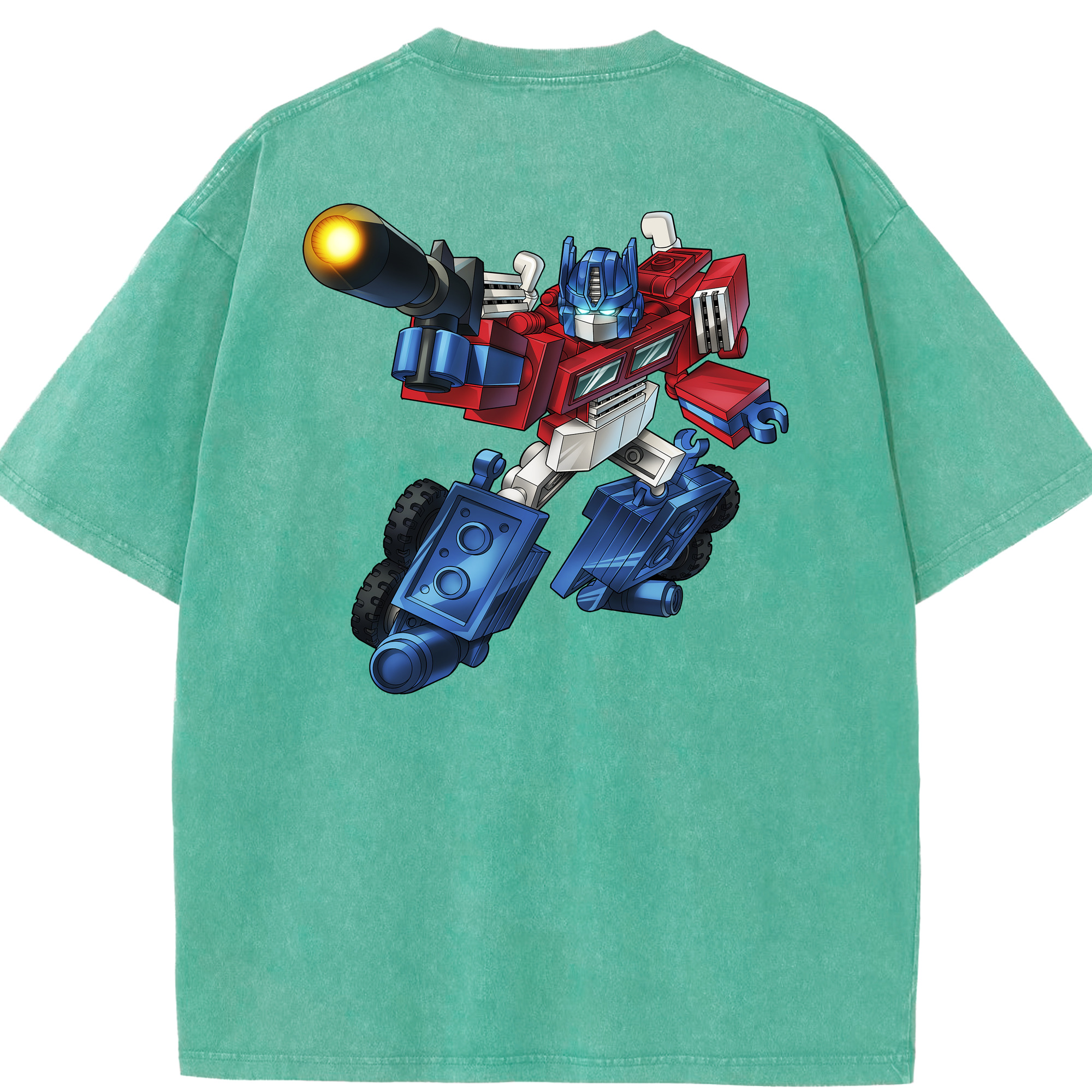 （画像用）  綿100% ヴィンテージ風 半袖Tシャツ（背面プリント）